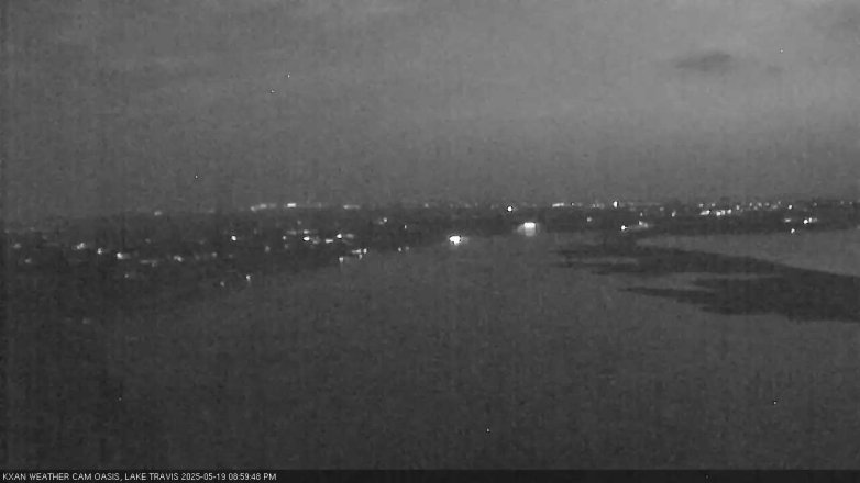 Lake Travis webcam, May 19, 2025 9:00 PM CT