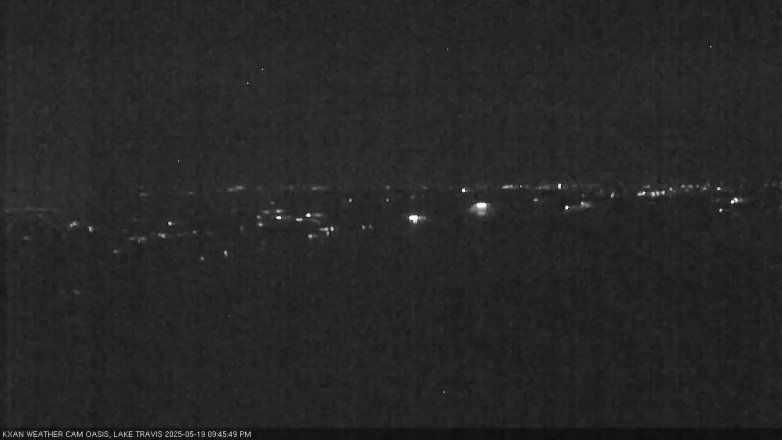 Lake Travis webcam, May 19, 2025 9:45 PM CT