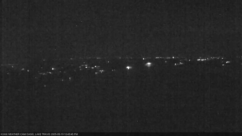 Lake Travis webcam, May 19, 2025 10:45 PM CT