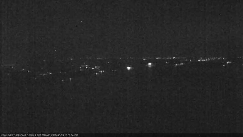 Lake Travis webcam, May 19, 2025 11:00 PM CT