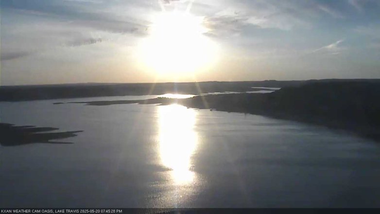 Lake Travis webcam, May 20, 2025 7:45 PM CT