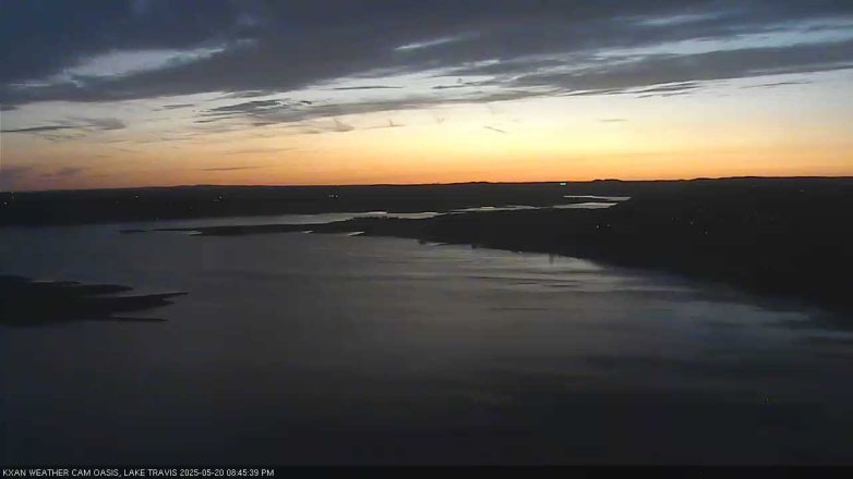 Lake Travis webcam, May 20, 2025 8:45 PM CT