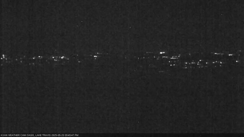 Lake Travis webcam, May 20, 2025 9:45 PM CT