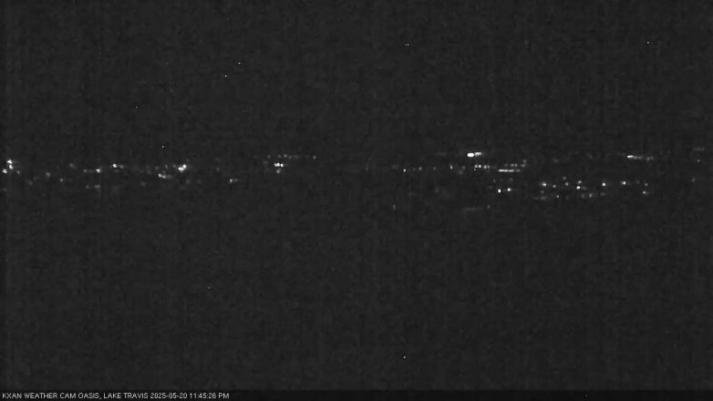 Lake Travis webcam, May 20, 2025 11:45 PM CT