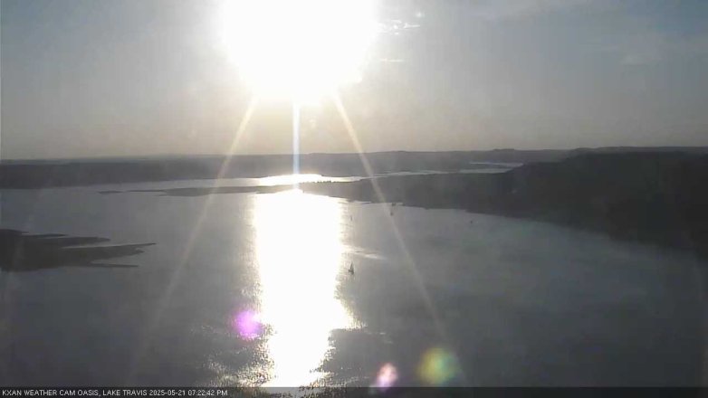 Lake Travis webcam, May 21, 2025 7:25 PM CT