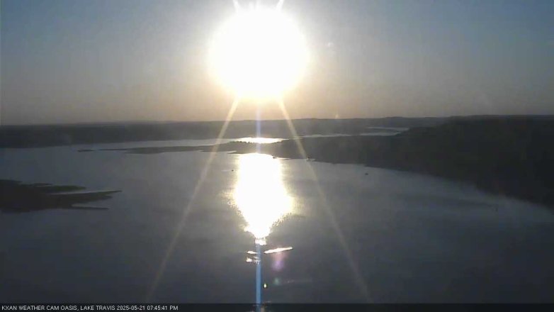 Lake Travis webcam, May 21, 2025 7:45 PM CT