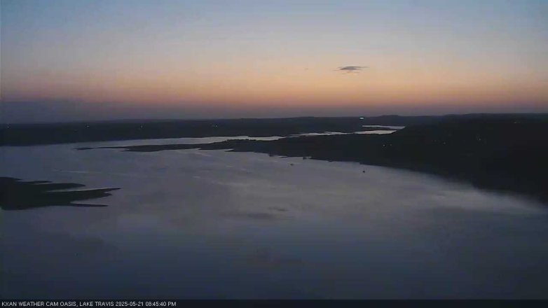 Lake Travis webcam, May 21, 2025 8:45 PM CT