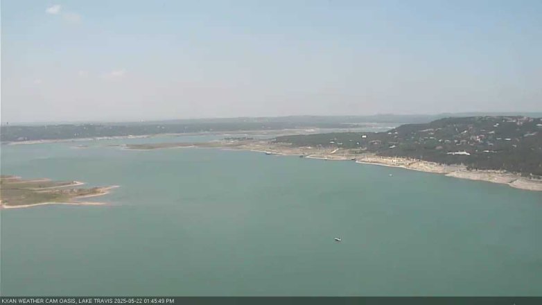 Lake Travis webcam, May 22, 2025 1:45 PM CT