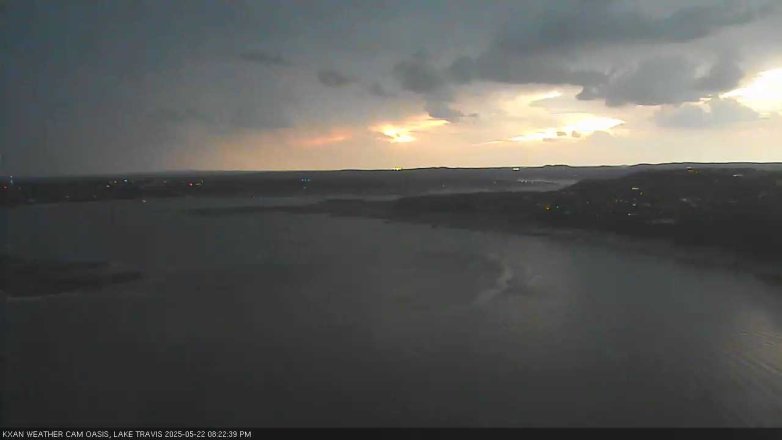 Lake Travis webcam, May 22, 2025 8:25 PM CT