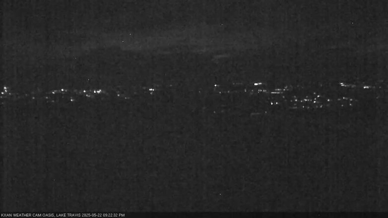 Lake Travis webcam, May 22, 2025 9:25 PM CT