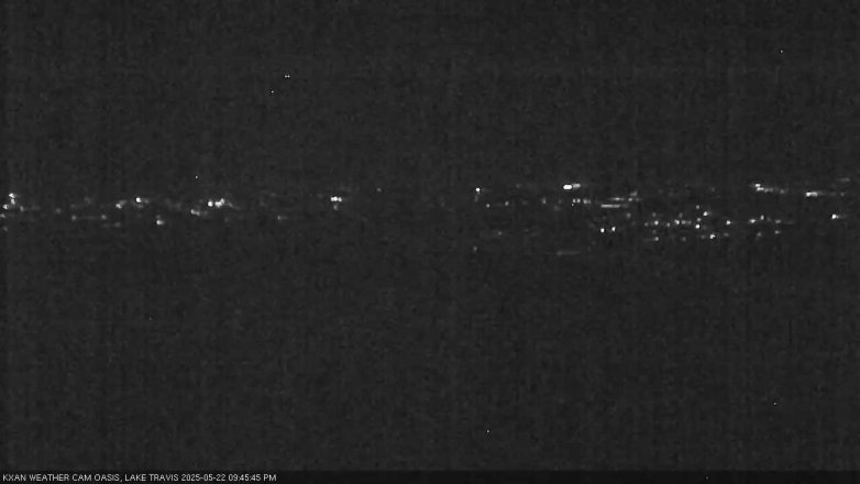 Lake Travis webcam, May 22, 2025 9:45 PM CT