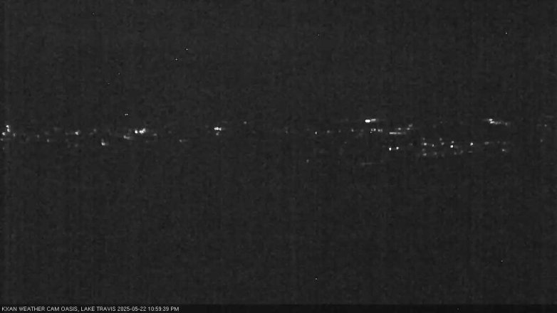 Lake Travis webcam, May 22, 2025 11:00 PM CT