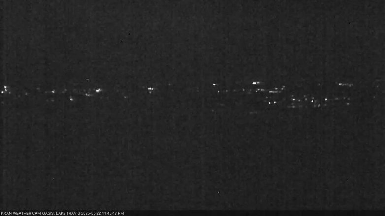 Lake Travis webcam, May 22, 2025 11:45 PM CT