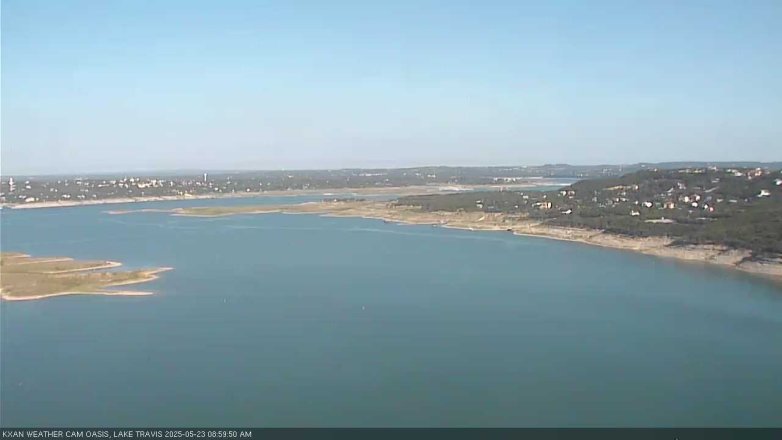 Lake Travis webcam, May 23, 2025 9:00 AM CT