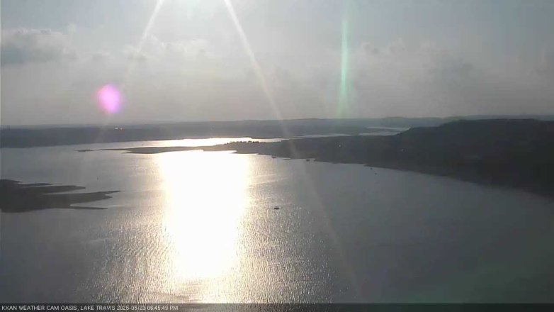 Lake Travis webcam, May 23, 2025 6:45 PM CT