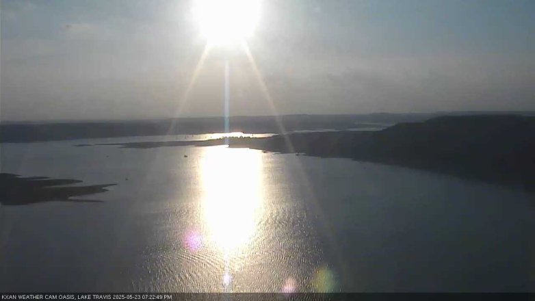 Lake Travis webcam, May 23, 2025 7:25 PM CT