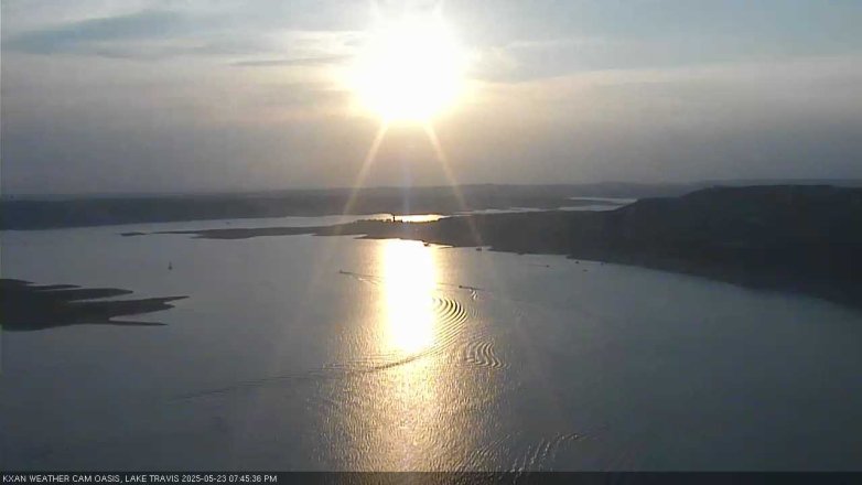 Lake Travis webcam, May 23, 2025 7:45 PM CT