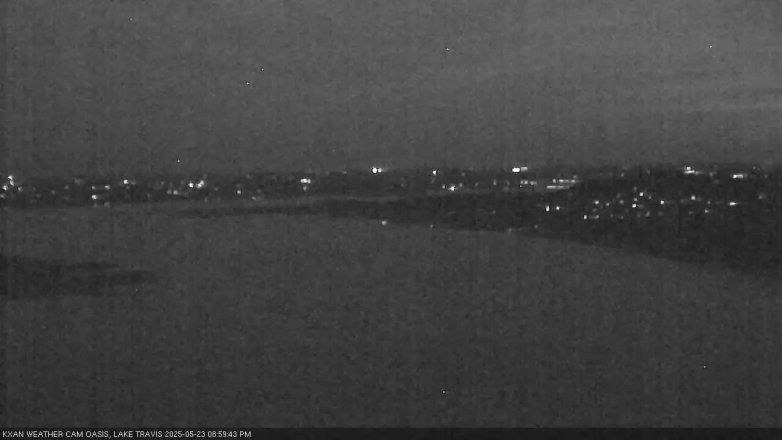 Lake Travis webcam, May 23, 2025 9:00 PM CT