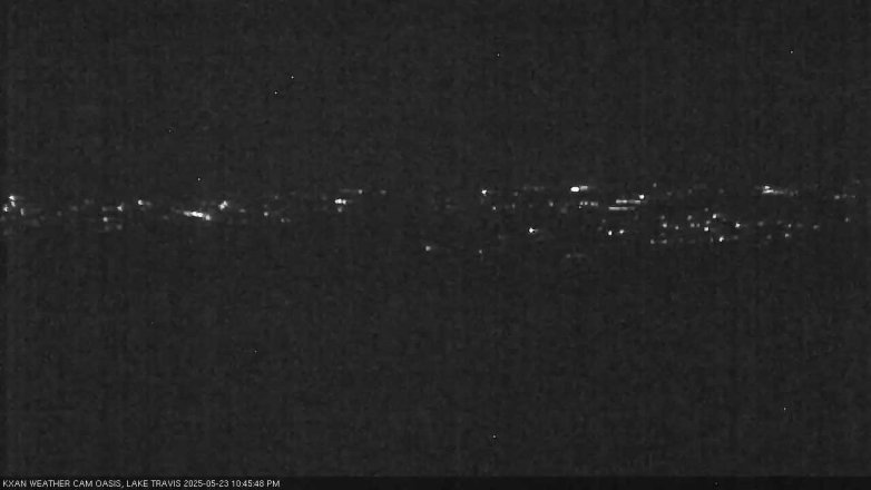 Lake Travis webcam, May 23, 2025 10:45 PM CT