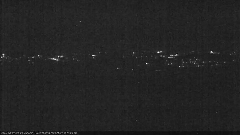 Lake Travis webcam, May 23, 2025 11:00 PM CT