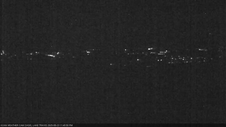 Lake Travis webcam, May 23, 2025 11:45 PM CT
