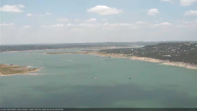 Lake Travis webcam, May 24, 2025 1:45 PM CT