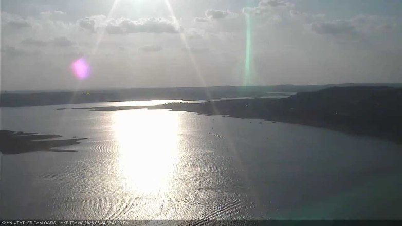 Lake Travis webcam, May 24, 2025 6:45 PM CT