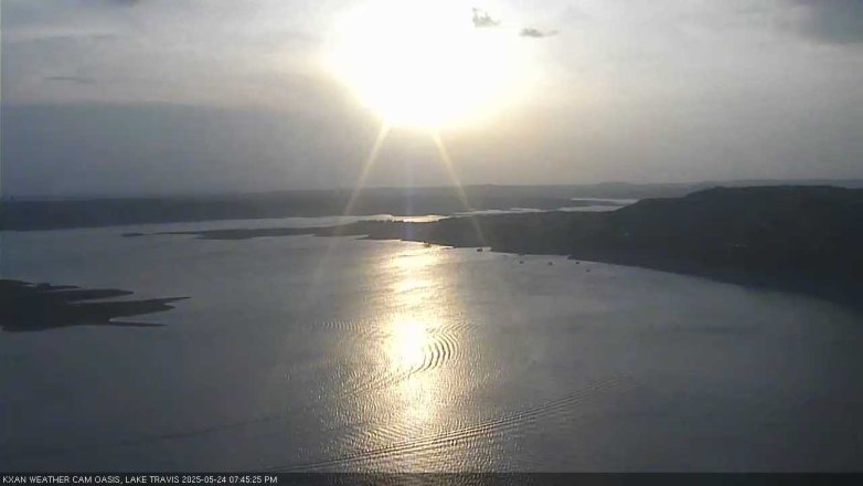 Lake Travis webcam, May 24, 2025 7:45 PM CT
