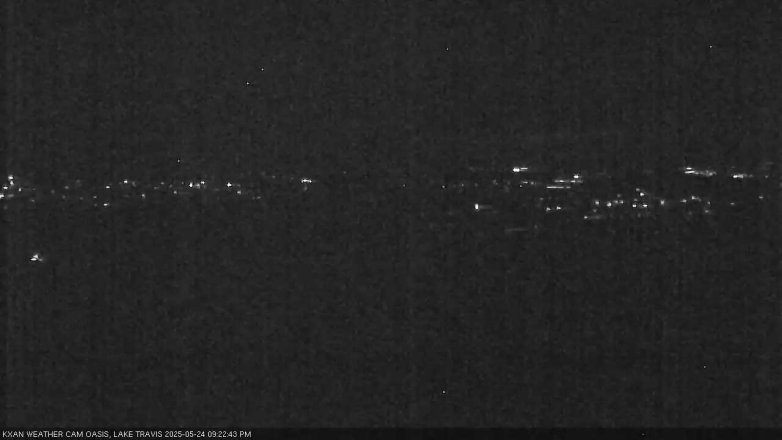 Lake Travis webcam, May 24, 2025 9:25 PM CT