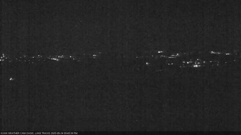 Lake Travis webcam, May 24, 2025 9:45 PM CT
