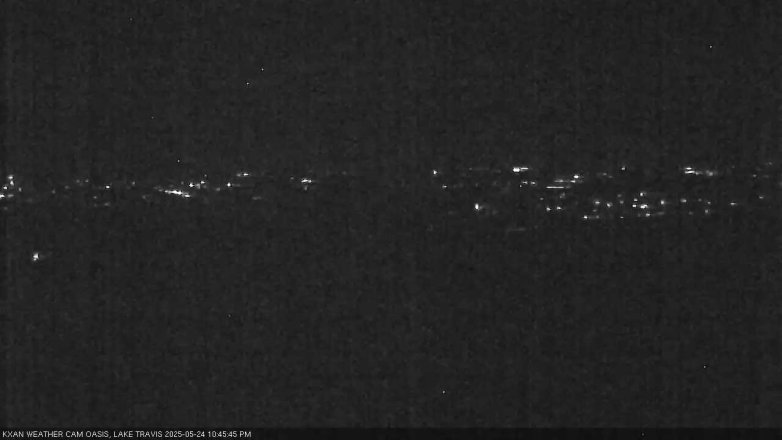 Lake Travis webcam, May 24, 2025 10:45 PM CT