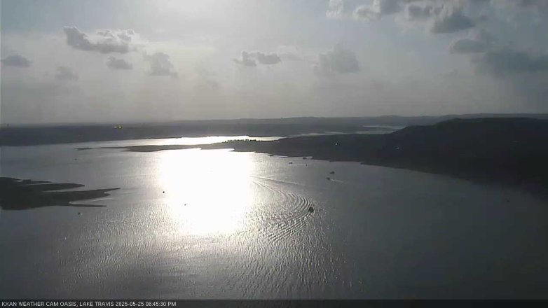 Lake Travis webcam, May 25, 2025 6:45 PM CT