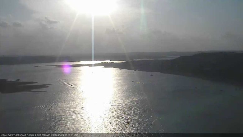 Lake Travis webcam, May 25, 2025 7:00 PM CT