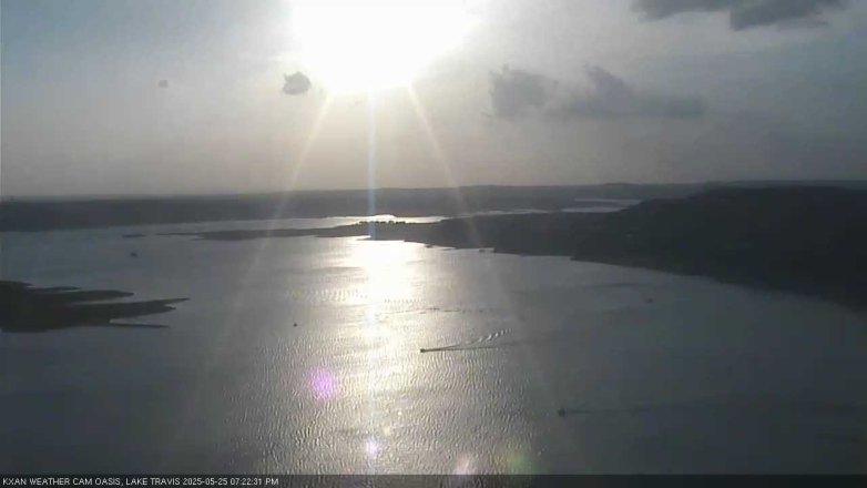 Lake Travis webcam, May 25, 2025 7:25 PM CT