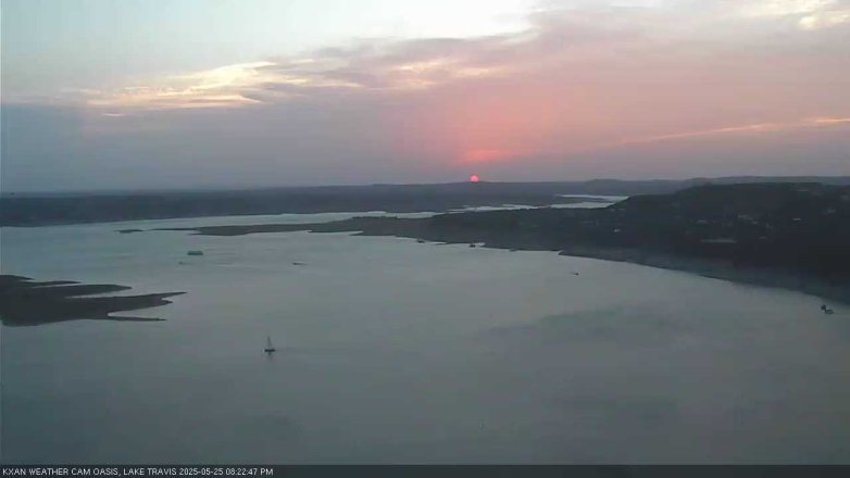Lake Travis webcam, May 25, 2025 8:25 PM CT