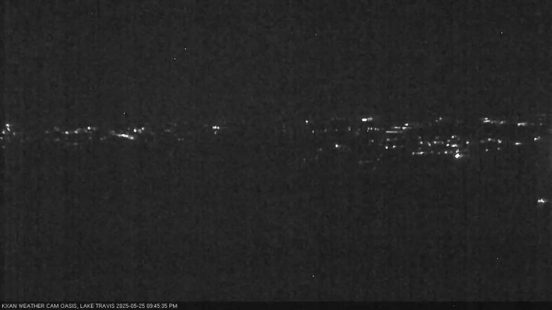 Lake Travis webcam, May 25, 2025 9:45 PM CT