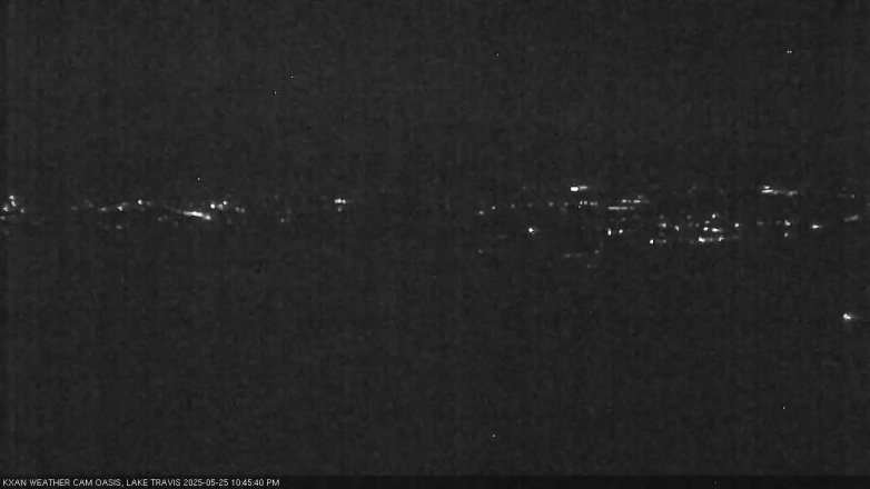 Lake Travis webcam, May 25, 2025 10:45 PM CT