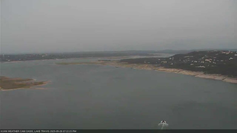 Lake Travis webcam, May 26, 2025 7:25 PM CT