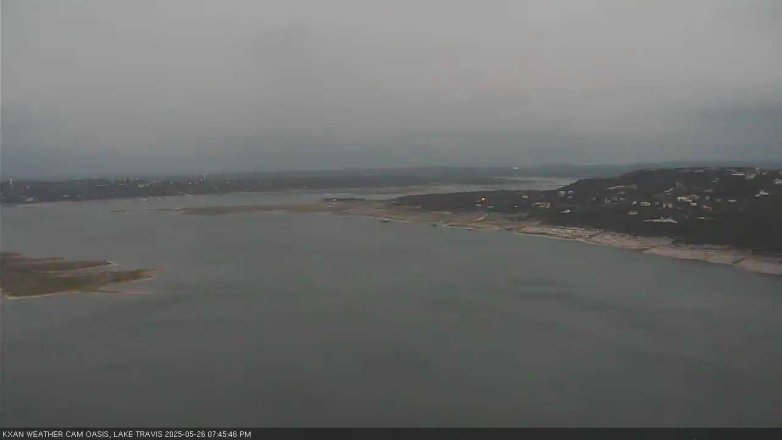 Lake Travis webcam, May 26, 2025 7:45 PM CT