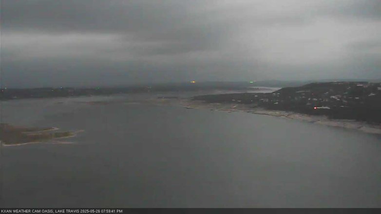 Lake Travis webcam, May 26, 2025 8:00 PM CT
