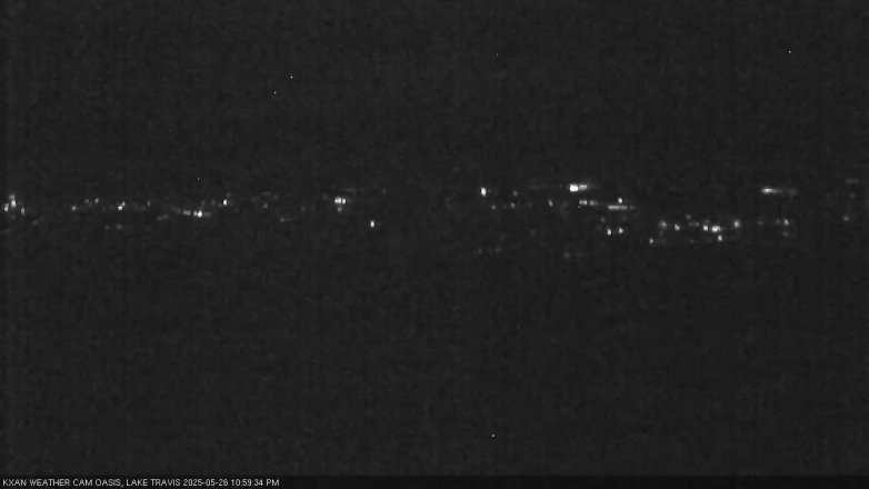Lake Travis webcam, May 26, 2025 11:00 PM CT
