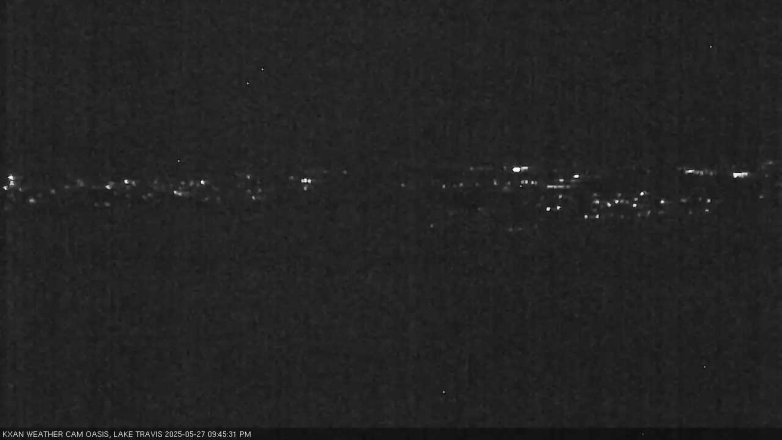 Lake Travis webcam, May 27, 2025 9:45 PM CT