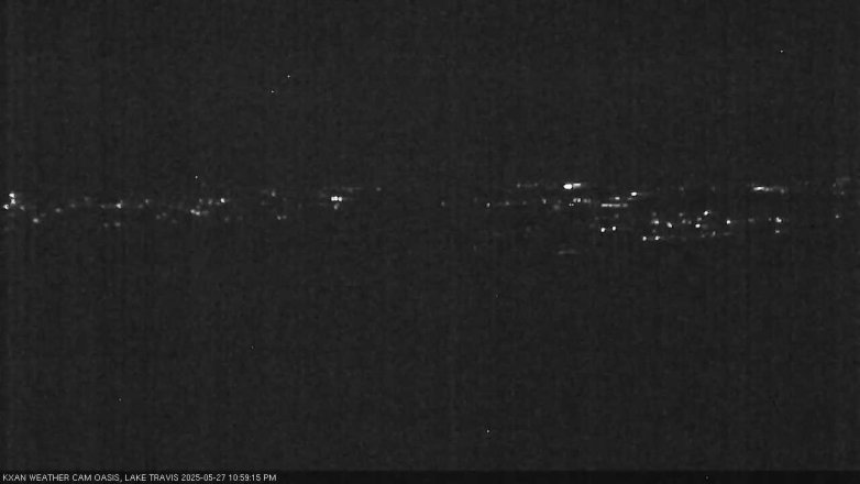 Lake Travis webcam, May 27, 2025 11:00 PM CT