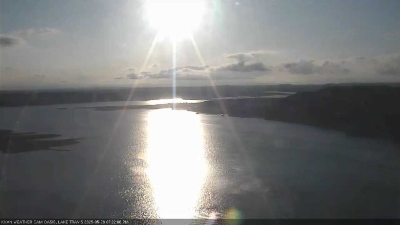 Lake Travis webcam, May 28, 2025 7:25 PM CT