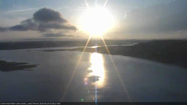 Lake Travis webcam, May 28, 2025 8:00 PM CT