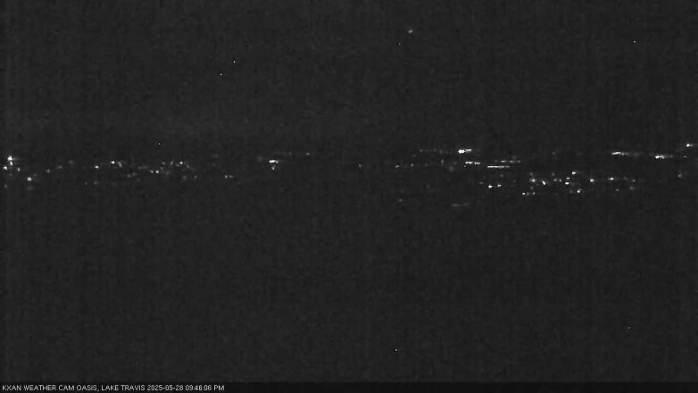 Lake Travis webcam, May 28, 2025 9:45 PM CT