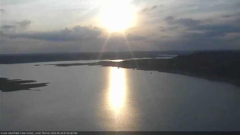 Lake Travis webcam, May 29, 2025 7:45 PM CT