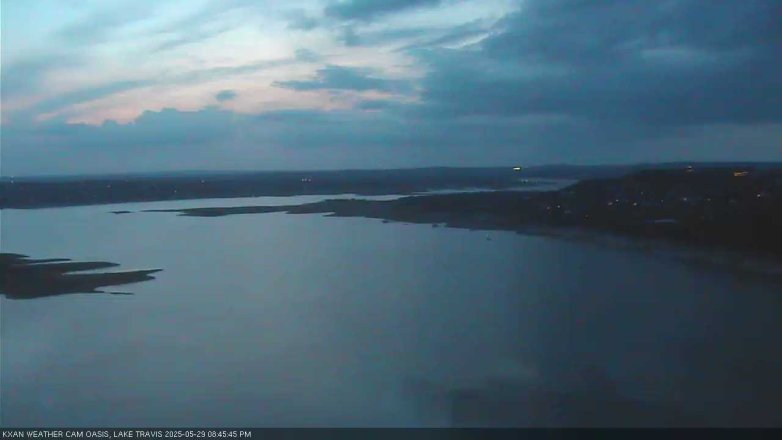 Lake Travis webcam, May 29, 2025 8:45 PM CT