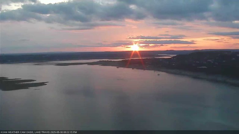 Lake Travis webcam, May 30, 2025 8:25 PM CT