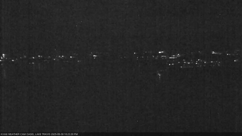 Lake Travis webcam, May 30, 2025 10:25 PM CT